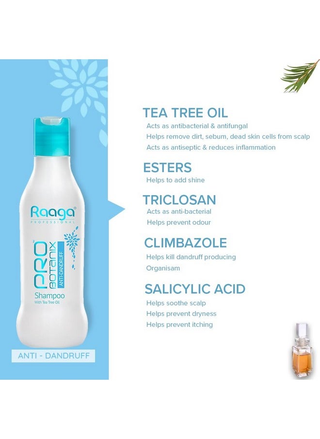 RAAGA PROFESSIONAL - Pro Botanix Anti-Dandruff Shampoo With Tea Tree Oil (200 Ml) Reduces Itchiness & Flaking, Prevents Dryness | Suitable For Men And Women - Image 1