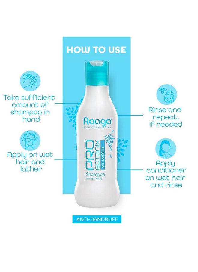 RAAGA PROFESSIONAL - Pro Botanix Anti-Dandruff Shampoo With Tea Tree Oil (200 Ml) Reduces Itchiness & Flaking, Prevents Dryness | Suitable For Men And Women - Image 1