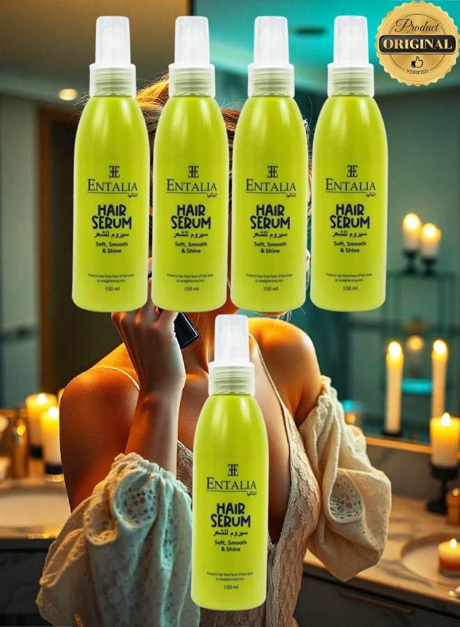 Entalla 5 Pieces Hair Serum Soft And Smooth And Shine Protects Hair From Heat Of Hair Dryer - Image 1