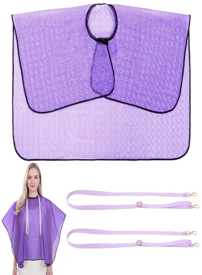 ElevateTech Waterproof Post Surgery Shower Cape Cover with Drain Holder Mastectomy Chest Shoulder Shower Protection Shawl for Mastectomy, Chest or Shoulder Surgery, Mastectomys Recovery Supplies - Image 1