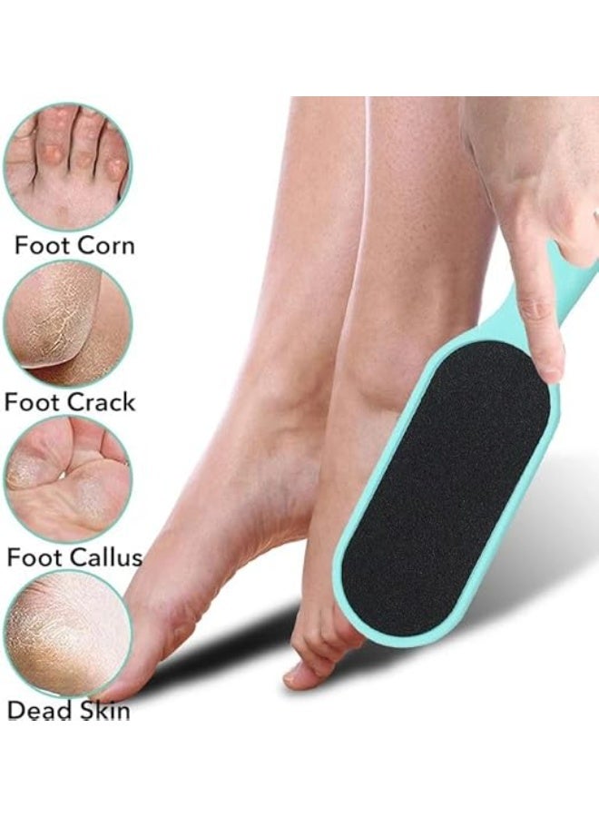 Foot File for Removing Dead Skin and Cracked Heels – Foot Care Tool with Ergonomic Handle, Reusable – Callus Remover for Men & Women – Perfect Pedicure Tools for Foot Scrubbing (Random Color) - Image 3