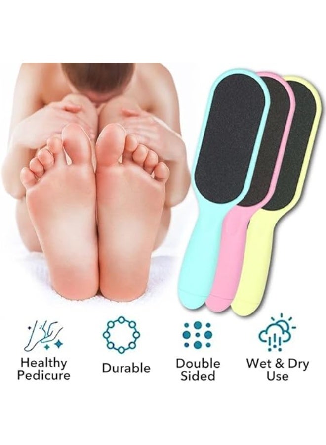 Foot File for Removing Dead Skin and Cracked Heels – Foot Care Tool with Ergonomic Handle, Reusable – Callus Remover for Men & Women – Perfect Pedicure Tools for Foot Scrubbing (Random Color) - Image 5