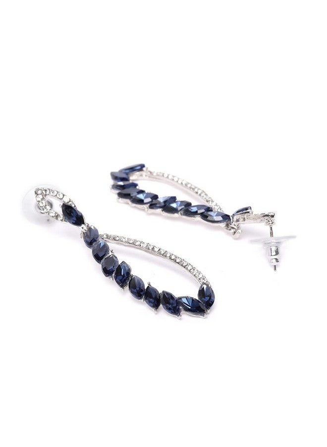 YouBella أقراط يوبلا للمجوهرات - أقراط عصرية للفتيات والنساء (زرقاء) - Image 5