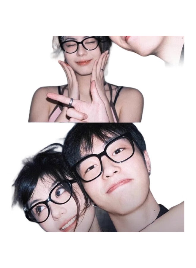 LOHO New Cat Eye Glasses Women Myopia Blue Light Blocking Slim Frame Plain Glasses Frame Can Be Equipped With Degree Yx8063 Orange - Image 2