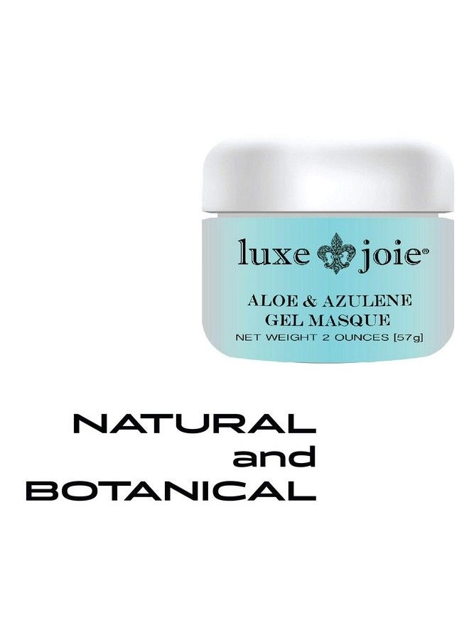 LuxeJoie - Aloe & Azulene Gel Masque Facial Hydrating Healing Mask Hyaluronic Acid Lavender Green Tea Men Womens - Image 1