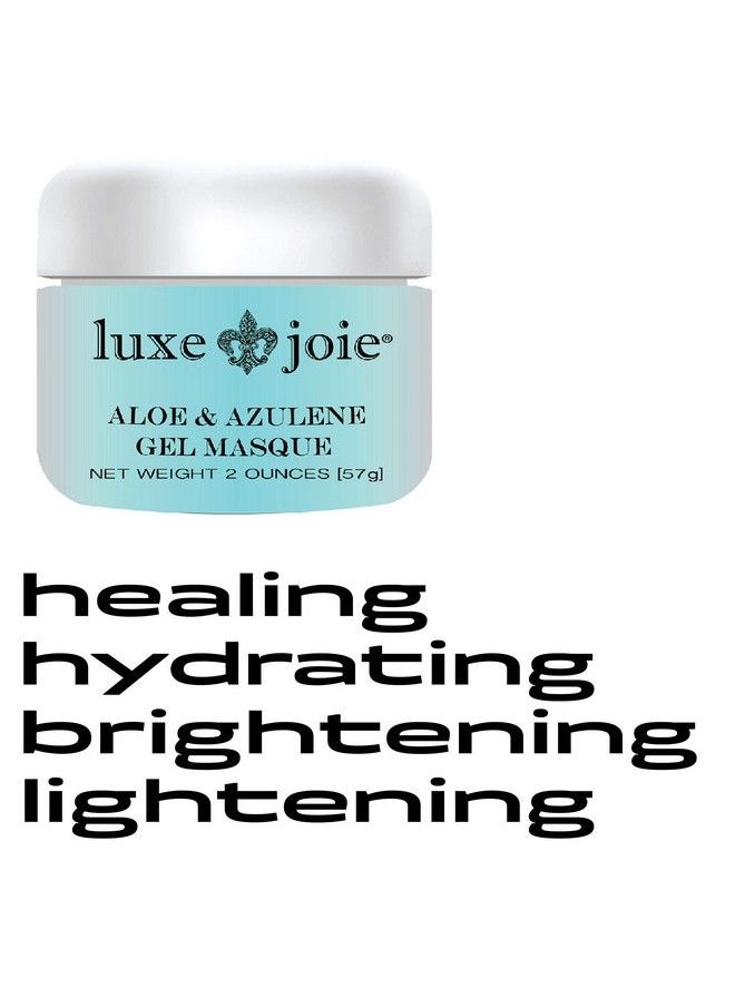 LuxeJoie - Aloe & Azulene Gel Masque Facial Hydrating Healing Mask Hyaluronic Acid Lavender Green Tea Men Womens - Image 1