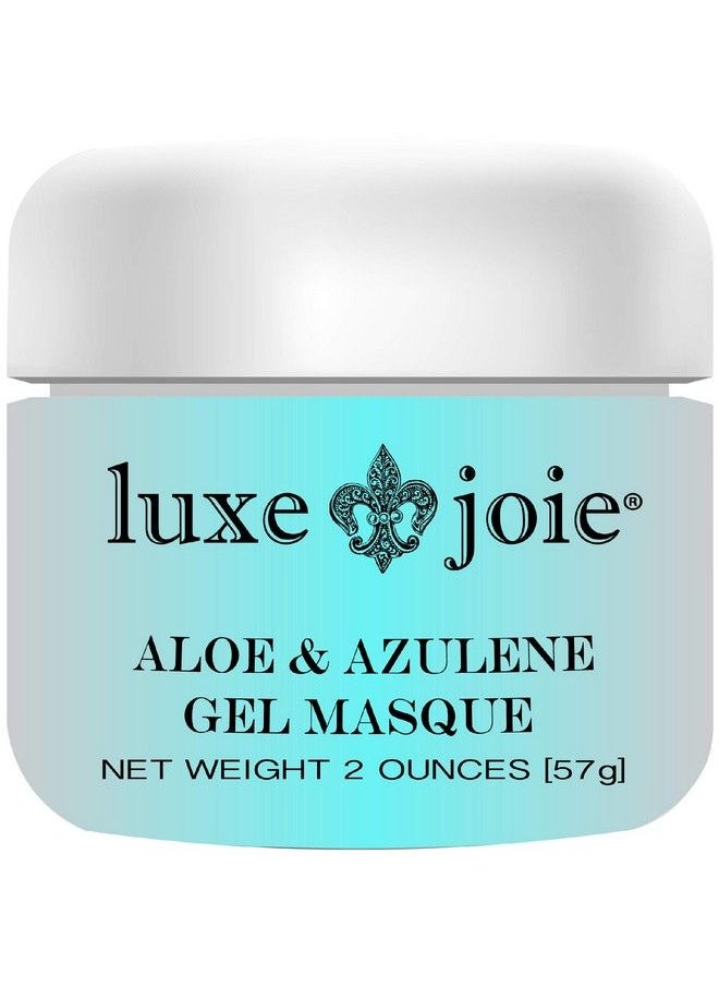 LuxeJoie - Aloe & Azulene Gel Masque Facial Hydrating Healing Mask Hyaluronic Acid Lavender Green Tea Men Womens - Image 1