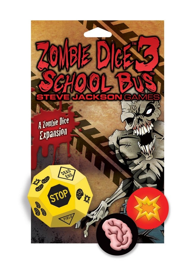 STEVE JACKSON GAMES زومبي دايس 3 حافلة المدرسة بواسطة ستيف جاكسون جيمز، ألعاب الحفلات - Image 3