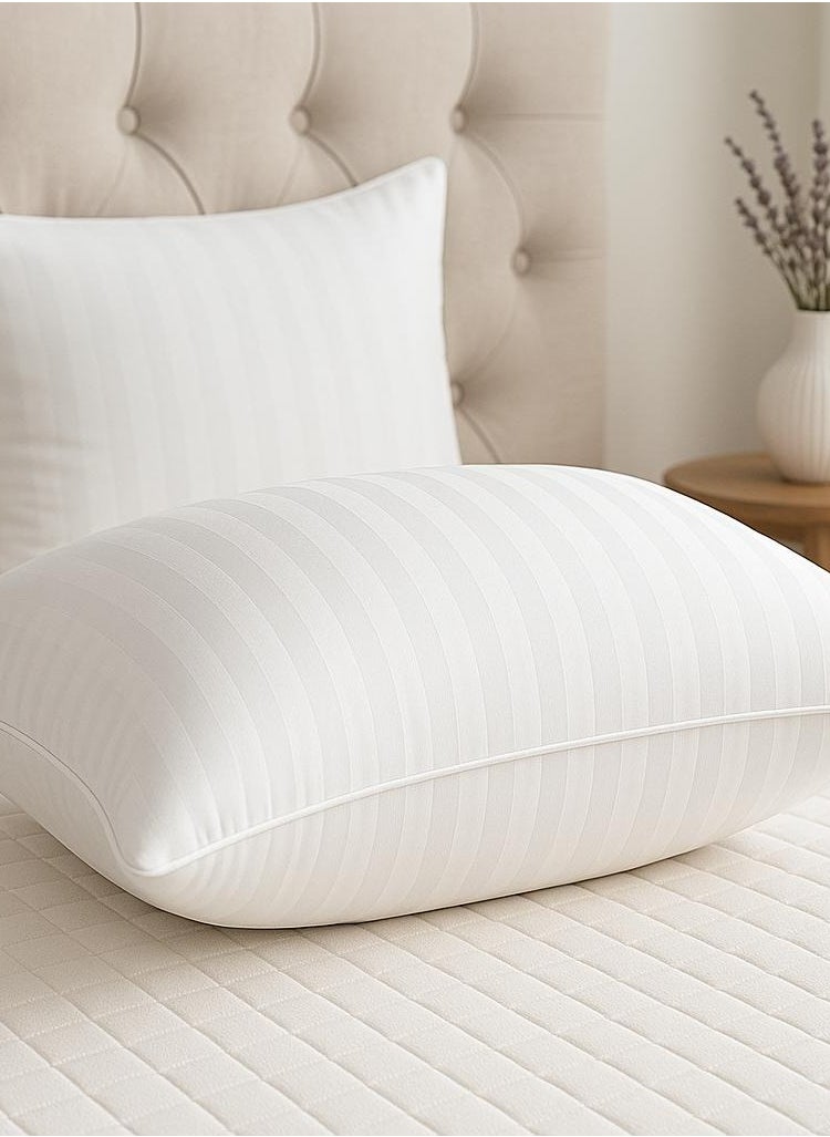 House One Strip Hotel Pillow Microfiber - White - 75x50 cm  - Image 1