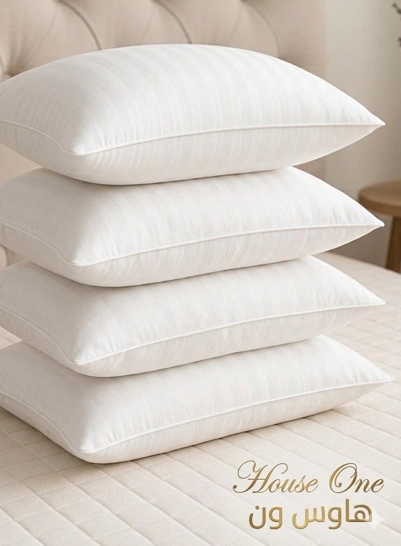House One Strip Hotel Pillow Microfiber - White - 75x50 cm - Image 3