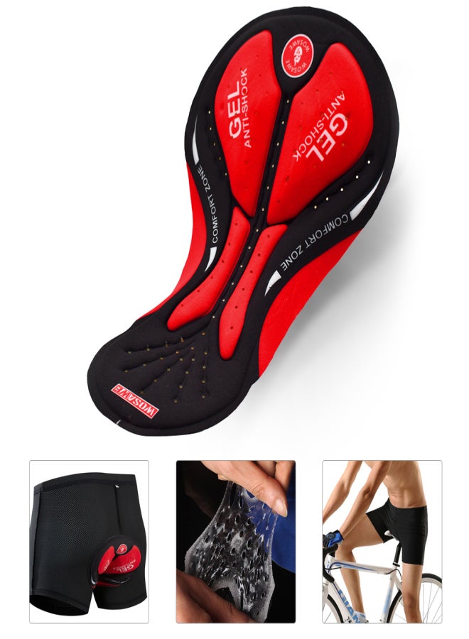 WOSAWE Cycling Shorts Gel Padded Cushion Padding for Men Women Bicycle Underwear Pants - Image 4