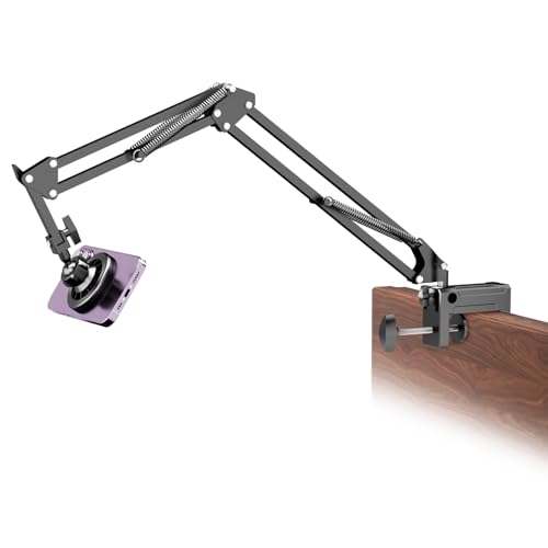 LenTok Gooseneck Bed Phone Holder for Magsafe iPhone Stand, Desk Magnetic Phone Arm Mount with Clamp, Adjustable Bedside Laying Down Tablet Mount Compatible with Kindle iPhone 15 14 13 12 - Image 1