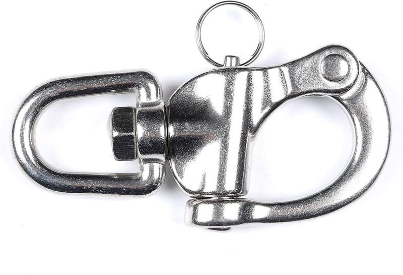 Mxeol Swivel Eye Snap Shackle Quick Release Bail Rigging Sailing Boat Marine Stainless Steel Clip - Image 5