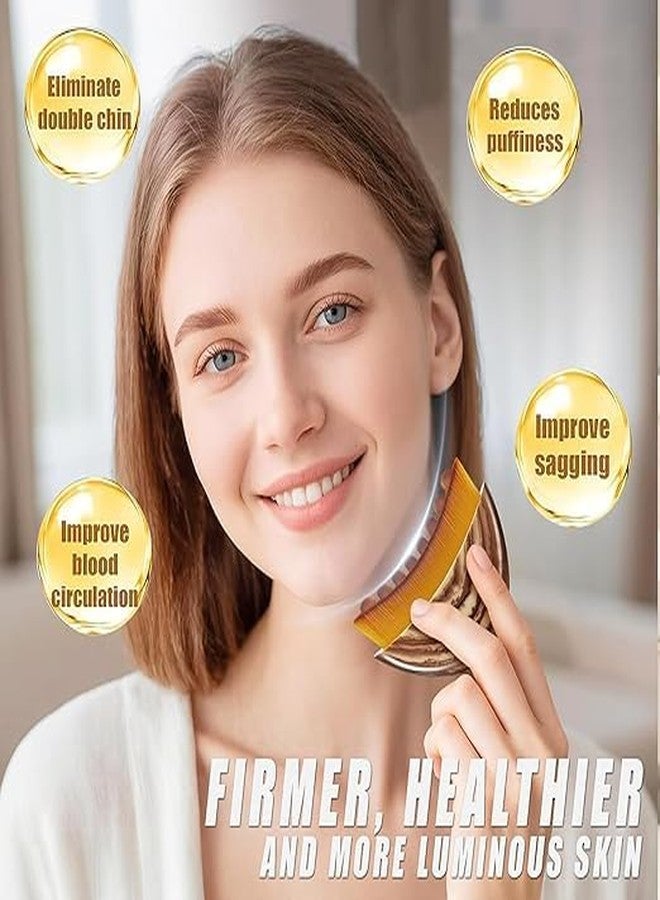 JAMBUVANTI 1Pack,Contour Face Brush for Lymphatic Drainage, Ergonomically Designed to Fit The Skin Jawline and Chin Sculpting, Reduce Puffiness, Precision Contour Desighn, Ultra Soft Bristles. - Image 3