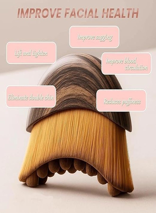 JAMBUVANTI 1Pack,Contour Face Brush for Lymphatic Drainage, Ergonomically Designed to Fit The Skin Jawline and Chin Sculpting, Reduce Puffiness, Precision Contour Desighn, Ultra Soft Bristles. - Image 4