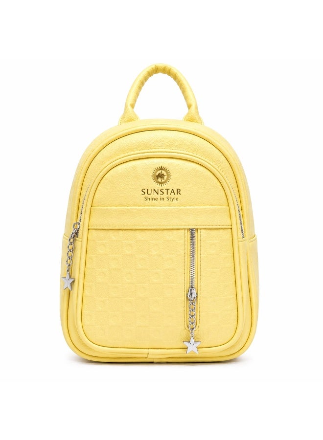 SUNSTAR Mini Backpack for Women â€“ Stylish Compact Fashion Bag with Front Zipper