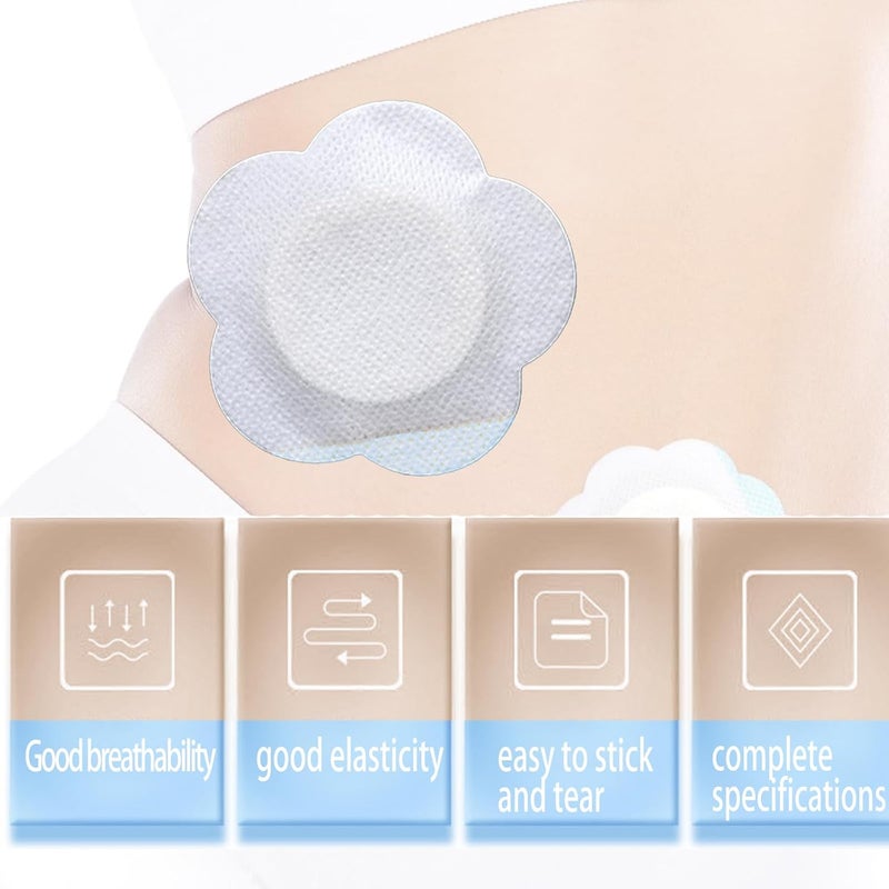 40 castor oil umbilical stickers, disposable castor oil patches, high absorption organic cover stickers, self-adhesive non-woven stickers - Image 4