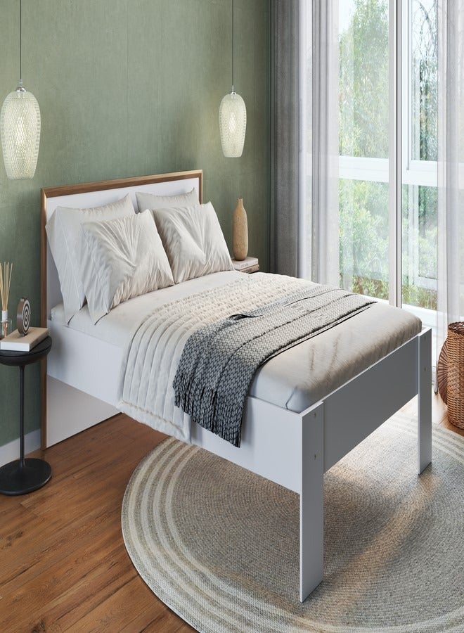 ART IN MOVEIS Double Bed White Color 194.8x141.6x84.6cm  - Image 1