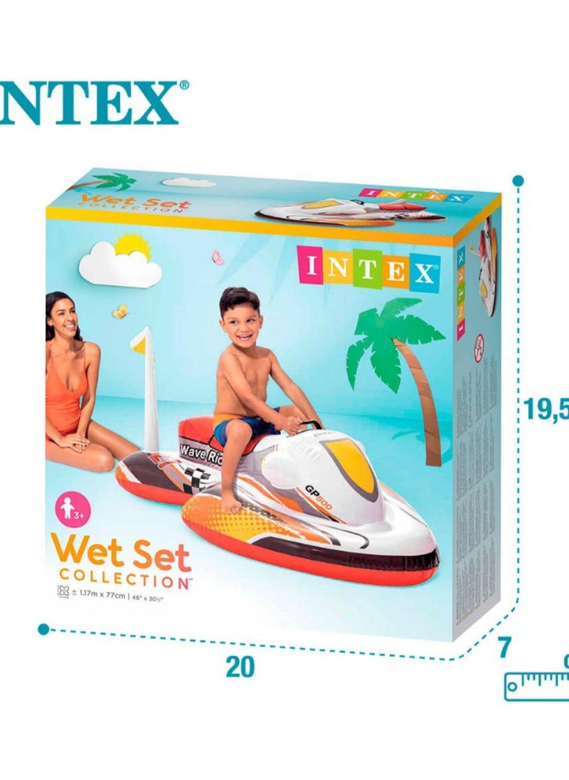 INTEX - Inflatable Speedboat Pool Boat, 117x77cm - Image 1