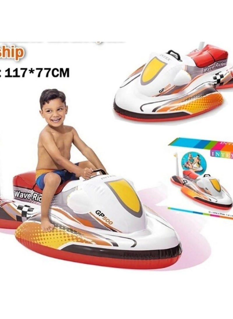 INTEX - Inflatable Speedboat Pool Boat, 117x77cm - Image 1