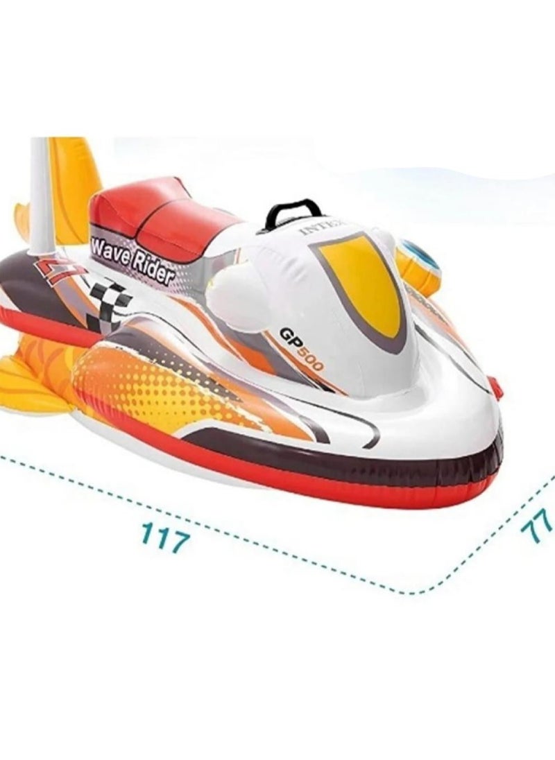 INTEX - Inflatable Speedboat Pool Boat, 117x77cm - Image 1