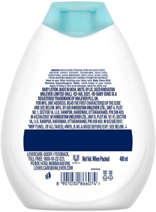 Baby Dove Nourishing Lotion (400ml) - Image 3