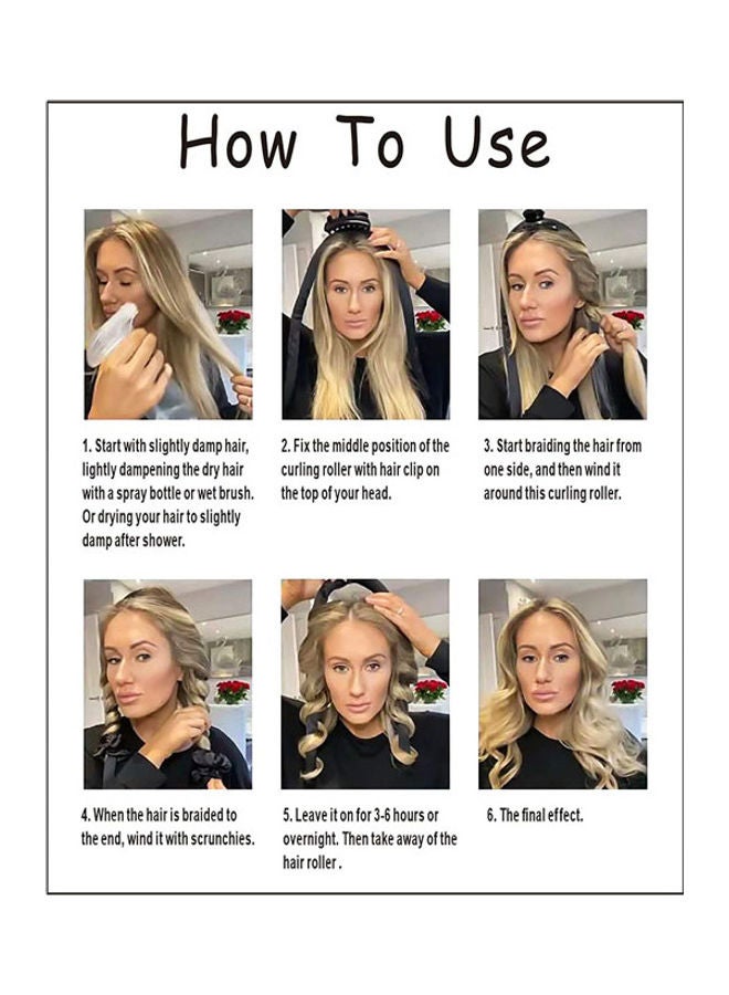 مجموعة مرونة رائعة لتسريح الشعر الطويل بدون حرارة - Image 5