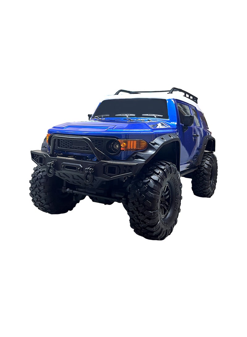 مايتويز سيارتي 1/10 مقياس سيارة زحف RC 4WD تحكم عن بعد شاحنة الطرق الوعرة - زاحف صخري من فئة الهوايات مع هيكل صلب ABS، محرك عالي القوة 540، أضواء LED، وبطارية قابلة للشحن 7.4V - سرعة قصوى 15 كم/س - Image 3