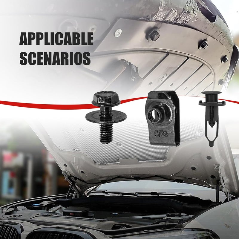 Kewucn 70 PCS Engine Under Cover Splash Shield Kit - Image 4