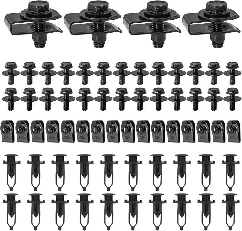 Kewucn 70 PCS Engine Under Cover Splash Shield Kit - Image 1