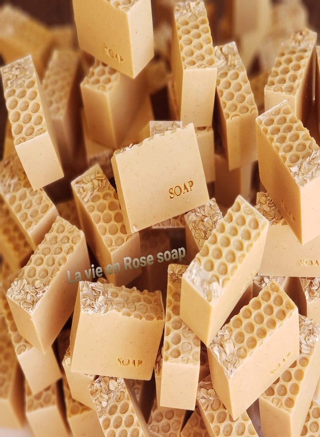 La Vie En Rose Goat Milk Soap Bars with Oatmeal & Raw Organic Honey For All Skin Types. Natural Face, Hand & Body Soap. Handmade In USA. (4 BARS with 4.8-5.3 oz EACH) - Image 4