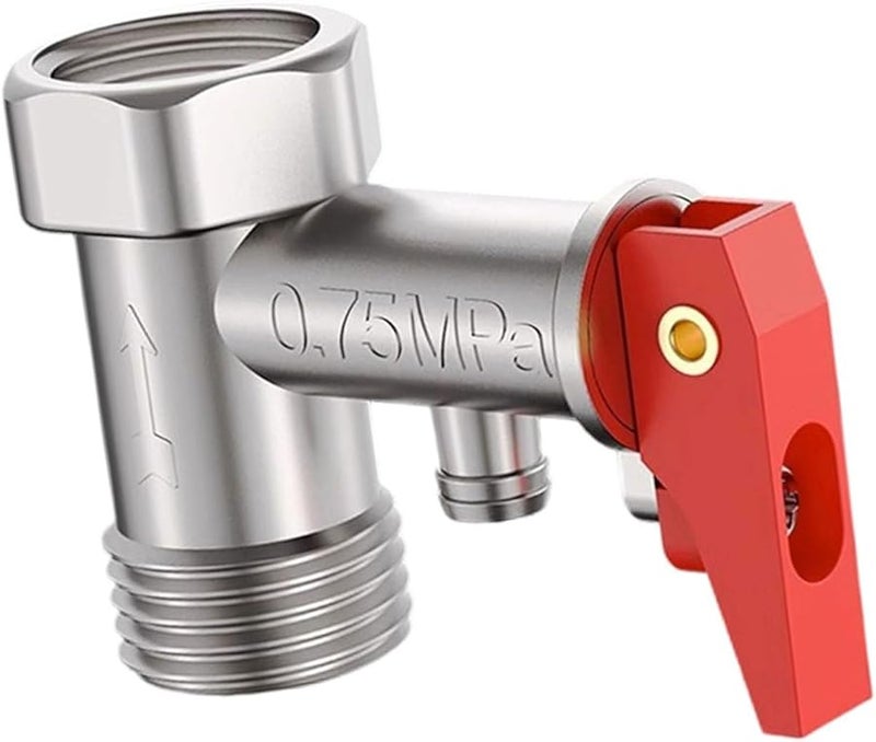 صمام تخفيف الضغط النحاسي قابل للتعديل 0-75 ميجاباسكال مع وظيفة فحص لمن سخان المياه الكهربائي - Image 4