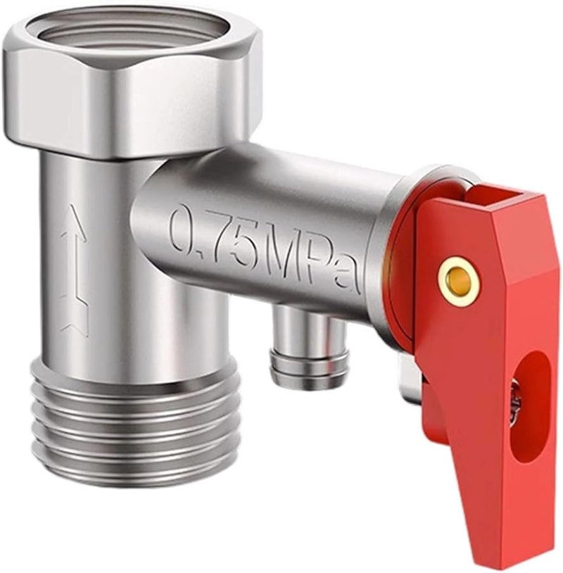 صمام تخفيف الضغط النحاسي قابل للتعديل 0-75 ميجاباسكال مع وظيفة فحص لمن سخان المياه الكهربائي - Image 2