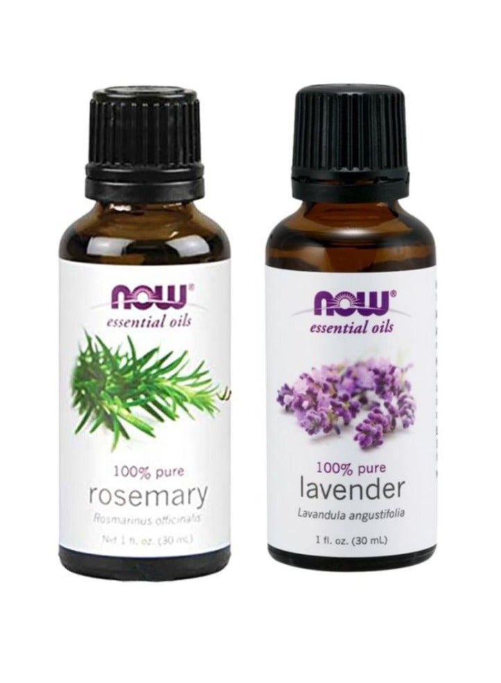 now Lavender Essential Oil Clear 30ml Pure Rosemary Essential Oil Clear 30ml - Image 1