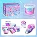 NPNE 24 Pack Mermaid Slime Party Favors for Kids Slime Cup Bulk DIY Stress Relief Putty Toy Christmas Easter Birthday Goodie Bag Stuffer Classroom Reward for Girls Boys Stretchy NonSticky - Image 3