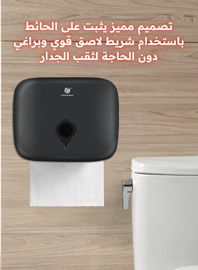 Acrylic Wall-Mounted Paper Towel Holder – Foldable Design for Bathroom, Toilet, and Kitchen - Image 2