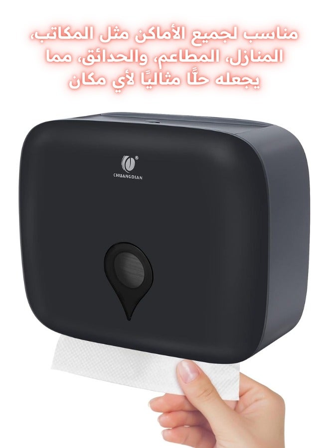Acrylic Wall-Mounted Paper Towel Holder – Foldable Design for Bathroom, Toilet, and Kitchen - Image 3
