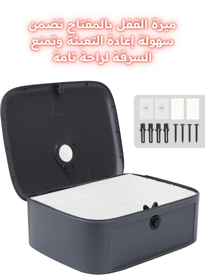 Acrylic Wall-Mounted Paper Towel Holder – Foldable Design for Bathroom, Toilet, and Kitchen - Image 5