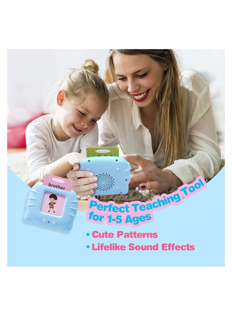 ELTRAZONE 112 Cards Talking Flash Cards for Toddlers 2-4 Years ,Educational Toys for 1 2 3 4 Year Old - Speech Therapy Toys Learning Animals Shape Color  - Image 3