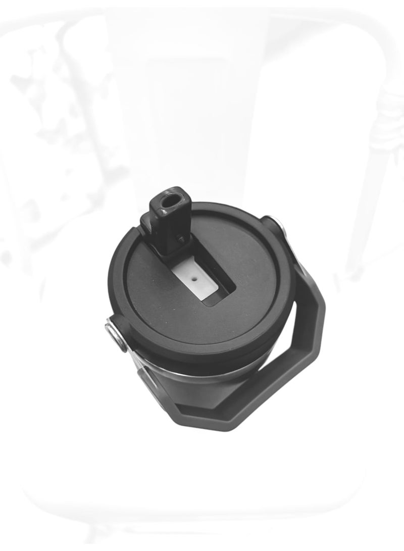 كوب Stanley Quencher H2.0 FlowState من الفولاذ المقاوم للصدأ، معزول حرارياً بتفريغ الهواء، مزود بغطاء وماصة؛ مناسب للماء والشاي المثلج أو القهوة ومشروبات السموذي وغيرها، لون أرجواني، سعة 20 أونصة. - Image 5