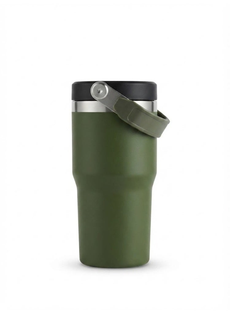 كوب Stanley Quencher H2.0 FlowState من الفولاذ المقاوم للصدأ، معزول حرارياً بتفريغ الهواء، مزود بغطاء وماصة؛ مناسب للماء والشاي المثلج أو القهوة ومشروبات السموذي وغيرها، لون أرجواني، سعة 20 أونصة. - Image 4