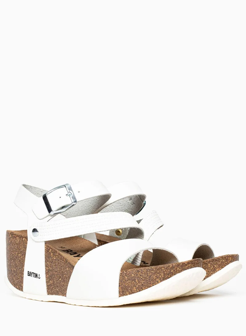 BAYTON Melilla Strappy Mid Heel Wedges