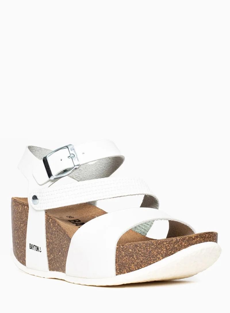 BAYTON Melilla Strappy Mid Heel Wedges