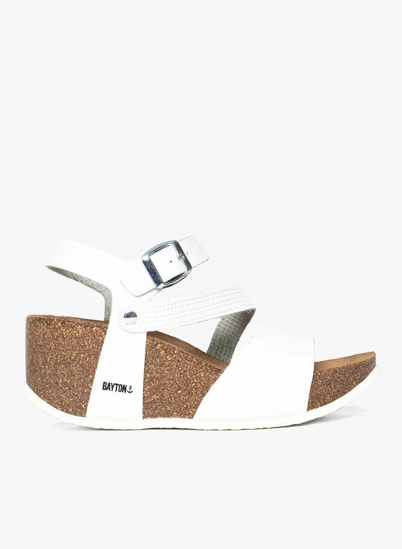 BAYTON Melilla Strappy Mid Heel Wedges