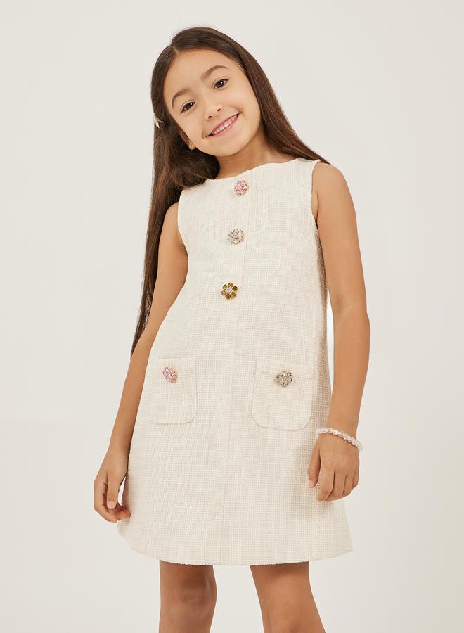 Styli Tweed A-Line Dress  - Image 2