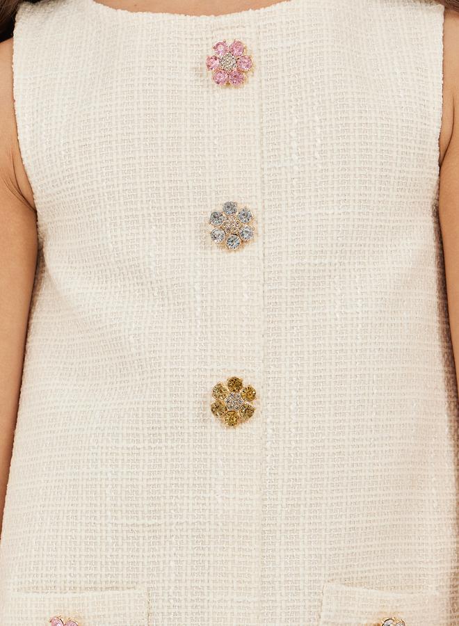Styli Tweed A-Line Dress  - Image 3