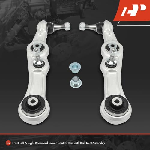 A-Premium 2 x Front Lower Rearward Control Arm with Ball Joint & Bushing, Compatible with Mercedes-Benz C300, C350e, C250, C63 AMG, C63 AMG S, CLS450, E350, E400, E450, E300 - Image 3