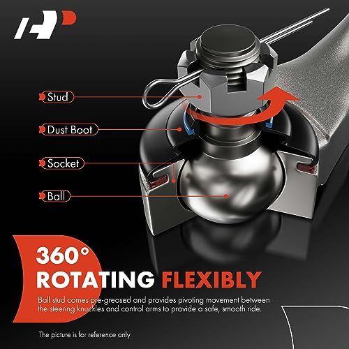 A-Premium 2 x Front Lower Rearward Control Arm with Ball Joint & Bushing, Compatible with Mercedes-Benz C300, C350e, C250, C63 AMG, C63 AMG S, CLS450, E350, E400, E450, E300 - Image 4