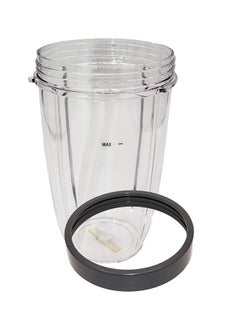 Y&D 2 Piece Tall Cup And Lip Ring For Nutribullet Clear/Grey  - Image 4