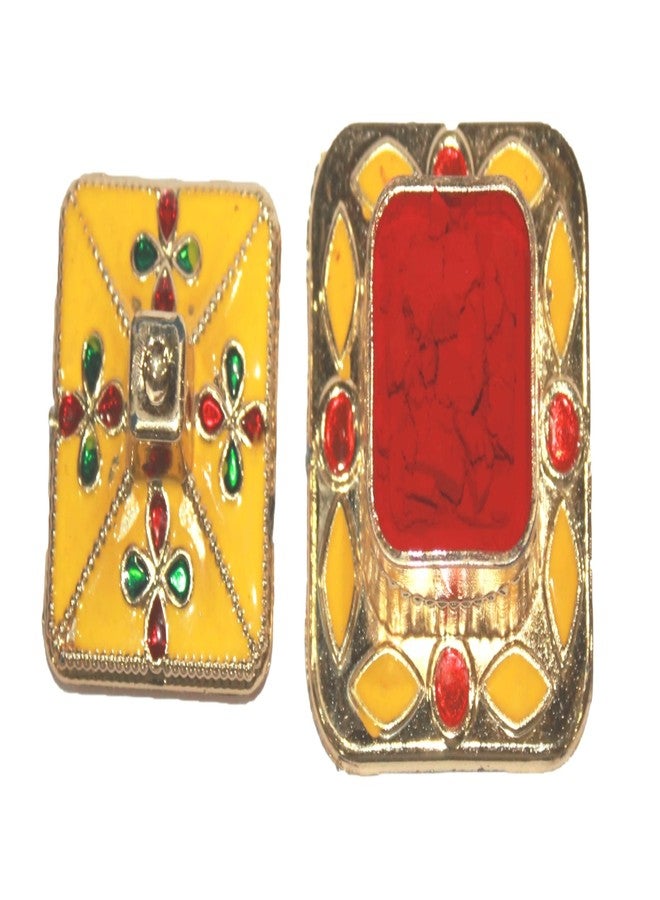 GRI9 Indian Dark Red Pure Kumkum Powder (Sindoor, Kumkuma, Kum Kum) For Makeup, Pooja And Other Hindu Rituals (Dark Red, Fancy Box 2) - Image 5